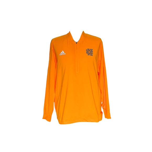 adidas Men's XL Orange Henley Sweatshirt - Picture 1 of 4
